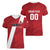 Custom Rugby Peru Women V-Neck T-Shirt Los Tumis Go Champions