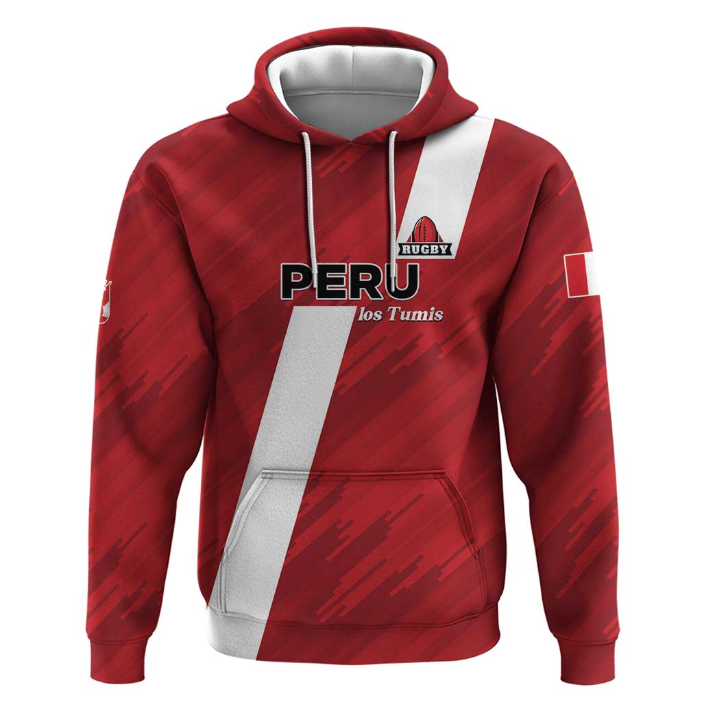 Custom Rugby Peru Zip Hoodie Los Tumis Go Champions