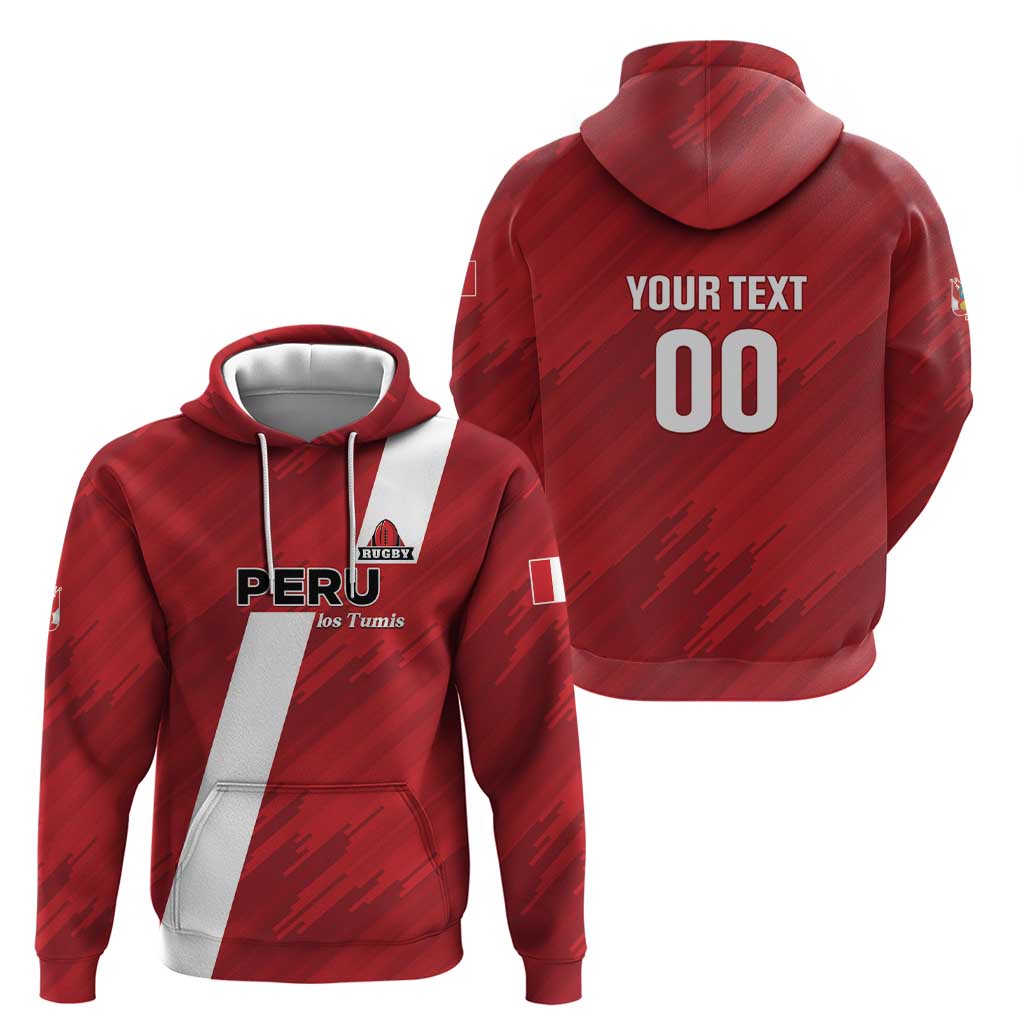 Custom Rugby Peru Zip Hoodie Los Tumis Go Champions