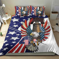 USA 4th Of July Bedding Set United State Eagle Liberty Bell