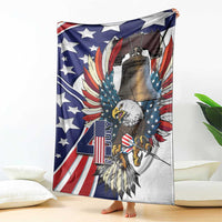 USA 4th Of July Blanket United State Eagle Liberty Bell