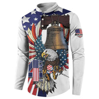 Personalized USA 4th Of July Button Sweatshirt United State Eagle Liberty Bell