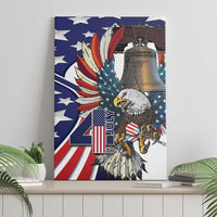 USA 4th Of July Canvas Wall Art United State Eagle Liberty Bell