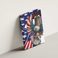 USA 4th Of July Canvas Wall Art United State Eagle Liberty Bell