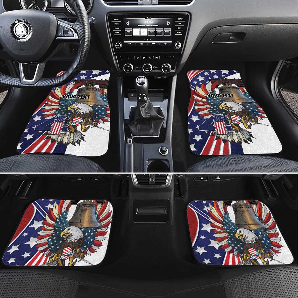 USA 4th Of July Car Mats United State Eagle Liberty Bell