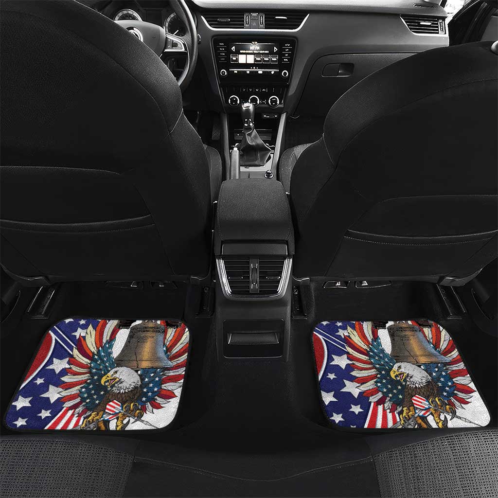 USA 4th Of July Car Mats United State Eagle Liberty Bell