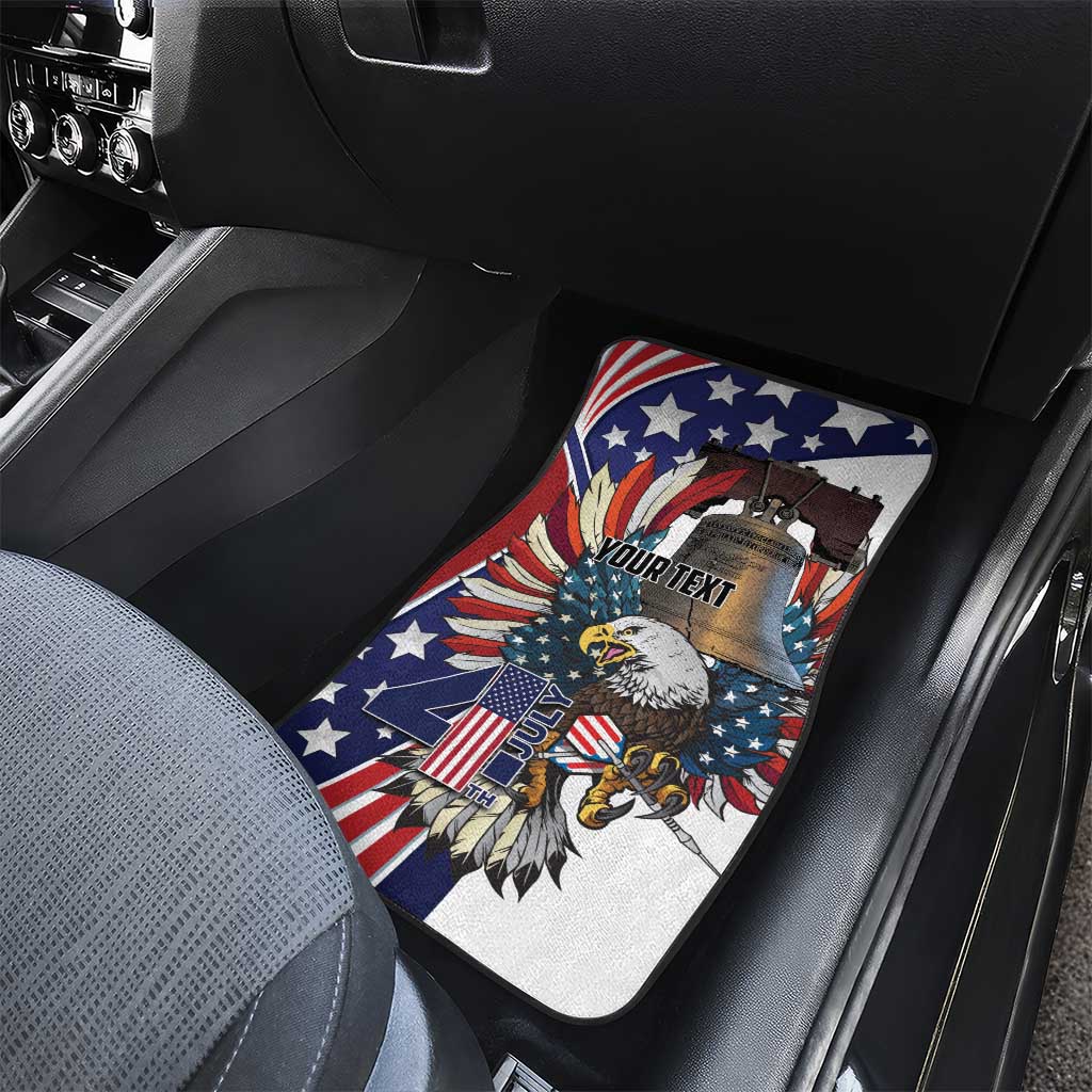USA 4th Of July Car Mats United State Eagle Liberty Bell