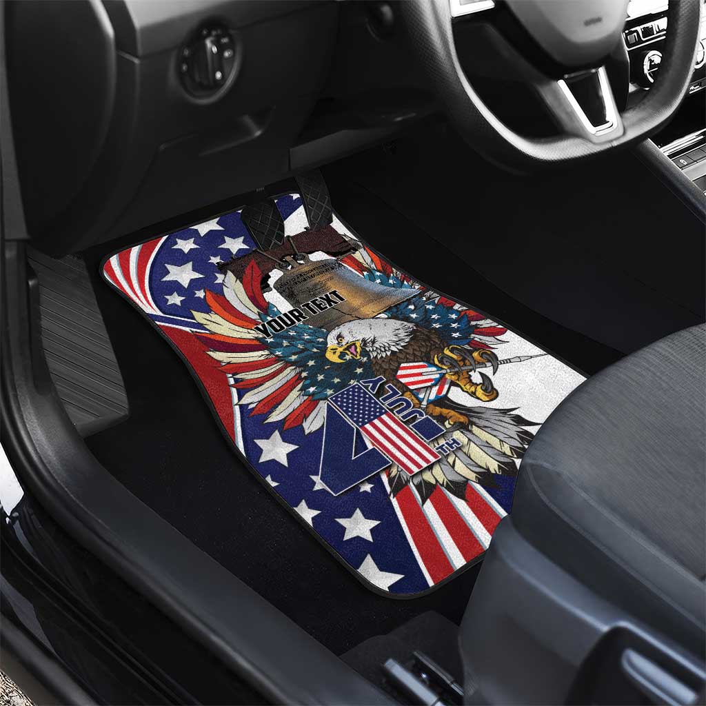 USA 4th Of July Car Mats United State Eagle Liberty Bell