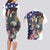 Personalized USA 4th Of July Couples Matching Long Sleeve Bodycon Dress and Hawaiian Shirt United State Eagle Liberty Bell