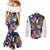 Personalized USA 4th Of July Couples Matching Mermaid Dress and Long Sleeve Button Shirt United State Eagle Liberty Bell
