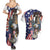 Personalized USA 4th Of July Couples Matching Summer Maxi Dress and Hawaiian Shirt United State Eagle Liberty Bell