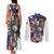 Personalized USA 4th Of July Couples Matching Tank Maxi Dress and Long Sleeve Button Shirt United State Eagle Liberty Bell