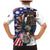 Personalized USA 4th Of July Family Matching Mermaid Dress and Hawaiian Shirt United State Eagle Liberty Bell