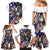 Personalized USA 4th Of July Family Matching Mermaid Dress and Hawaiian Shirt United State Eagle Liberty Bell