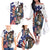 Personalized USA 4th Of July Family Matching Off The Shoulder Long Sleeve Dress and Hawaiian Shirt United State Eagle Liberty Bell