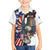 Personalized USA 4th Of July Family Matching Off Shoulder Short Dress and Hawaiian Shirt United State Eagle Liberty Bell