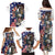 Personalized USA 4th Of July Family Matching Puletasi and Hawaiian Shirt United State Eagle Liberty Bell