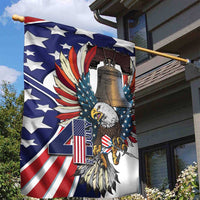 USA 4th Of July Garden Flag United State Eagle Liberty Bell