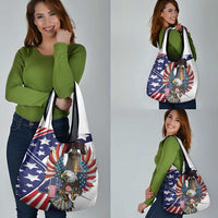 USA 4th Of July Grocery Bag United State Eagle Liberty Bell