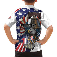 Personalized USA 4th Of July Hawaiian Shirt United State Eagle Liberty Bell