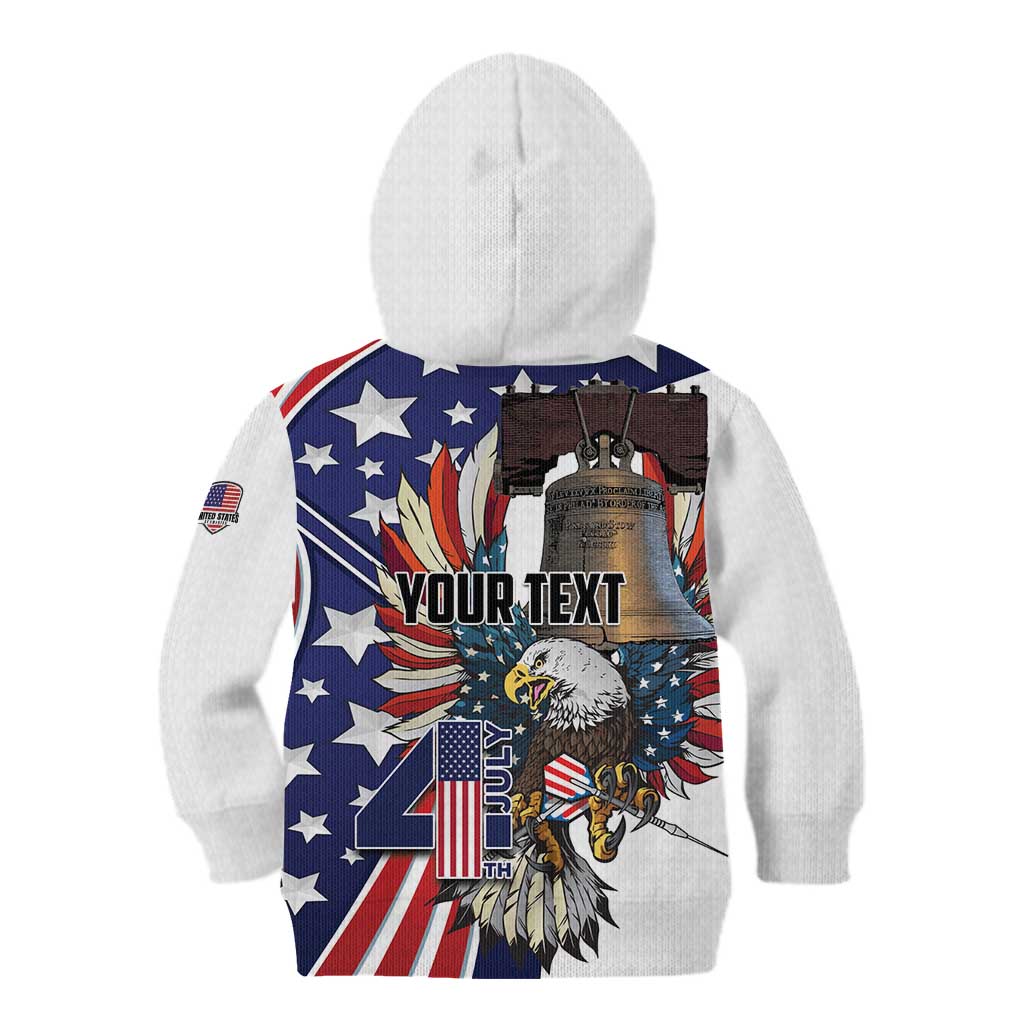 Personalized USA 4th Of July Kid Hoodie United State Eagle Liberty Bell
