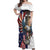 Personalized USA 4th Of July Off Shoulder Maxi Dress United State Eagle Liberty Bell