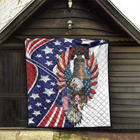 USA 4th Of July Quilt United State Eagle Liberty Bell