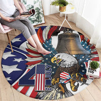 USA 4th Of July Round Carpet United State Eagle Liberty Bell