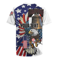 Personalized USA 4th Of July Rugby Jersey United State Eagle Liberty Bell