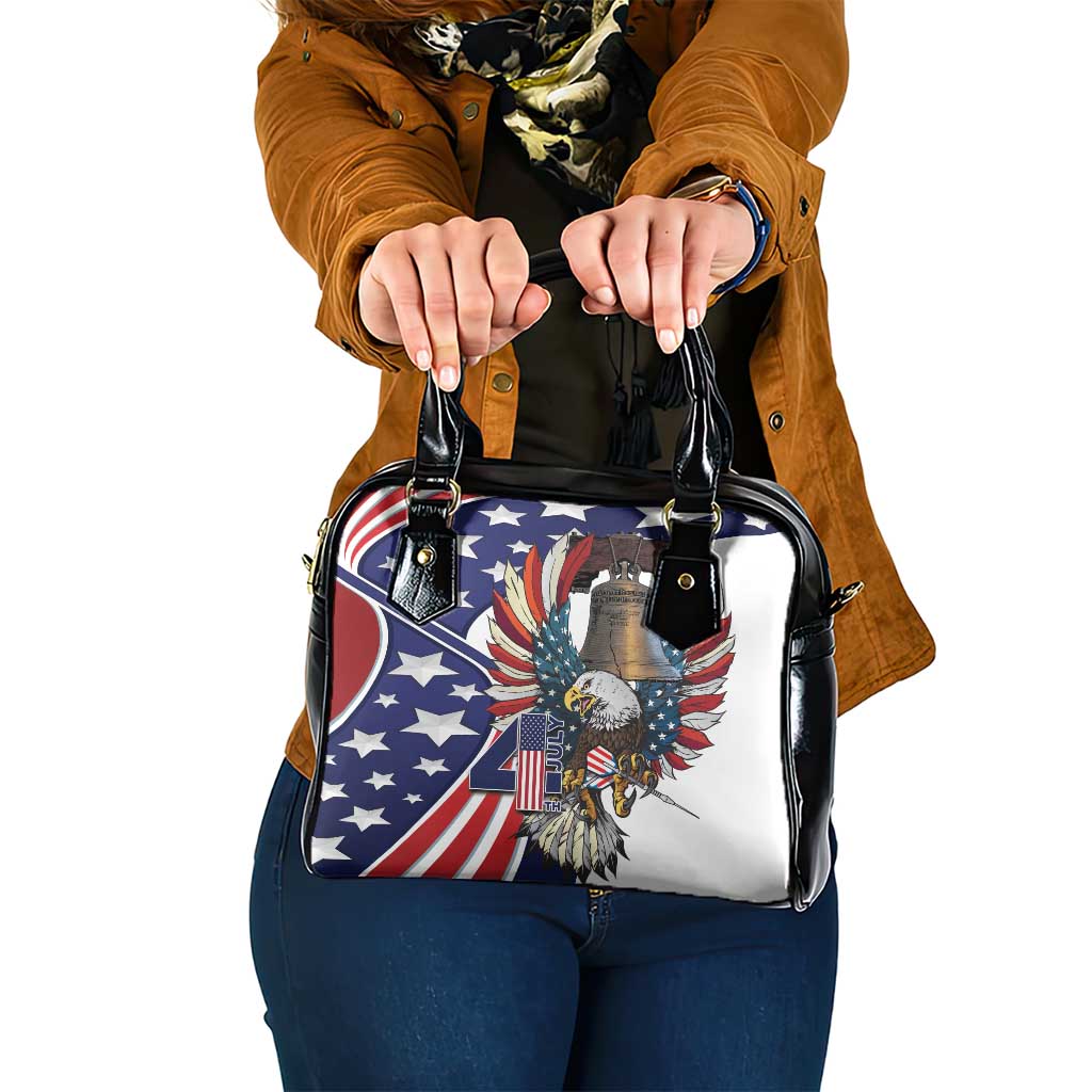 USA 4th Of July Shoulder Handbag United State Eagle Liberty Bell