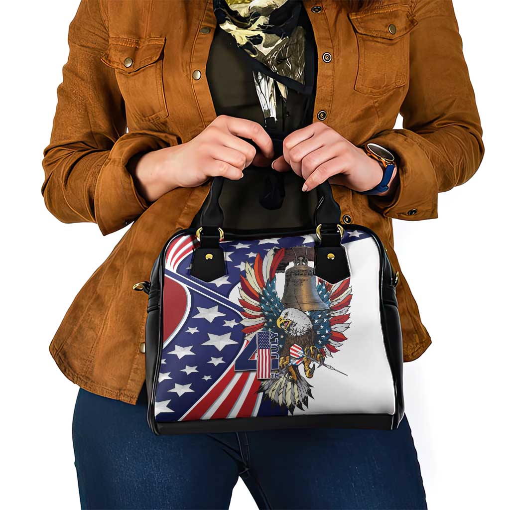 USA 4th Of July Shoulder Handbag United State Eagle Liberty Bell