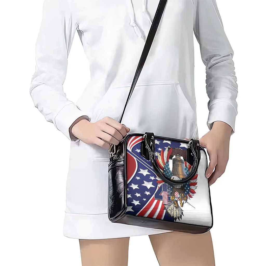 USA 4th Of July Shoulder Handbag United State Eagle Liberty Bell