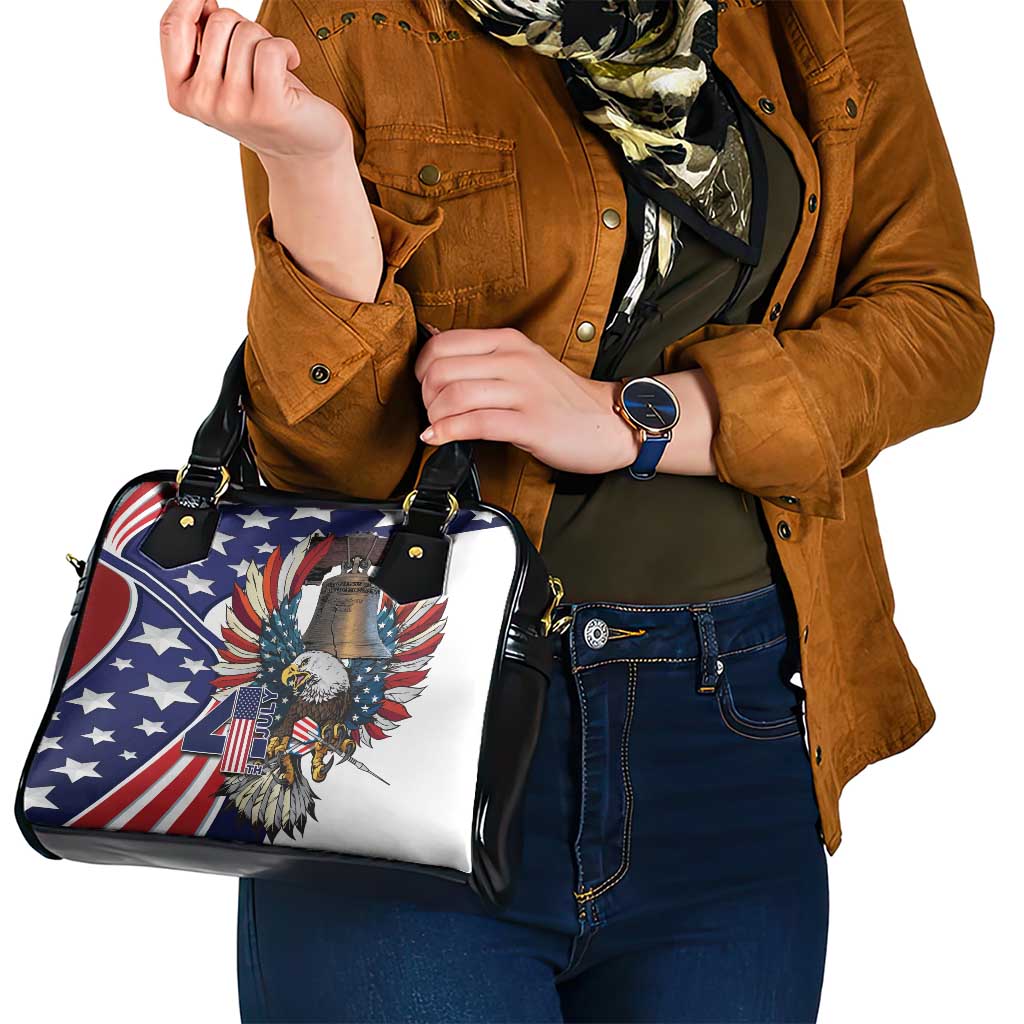 USA 4th Of July Shoulder Handbag United State Eagle Liberty Bell