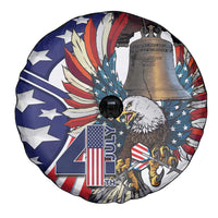 USA 4th Of July Spare Tire Cover United State Eagle Liberty Bell