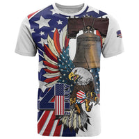Personalized USA 4th Of July T Shirt United State Eagle Liberty Bell