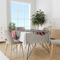 USA 4th Of July Tablecloth United State Eagle Liberty Bell