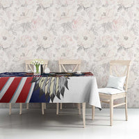 USA 4th Of July Tablecloth United State Eagle Liberty Bell