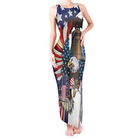 Personalized USA 4th Of July Tank Maxi Dress United State Eagle Liberty Bell