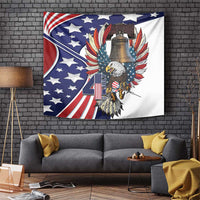 USA 4th Of July Tapestry United State Eagle Liberty Bell