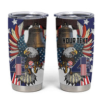 Personalized USA 4th Of July Tumbler Cup United State Eagle Liberty Bell