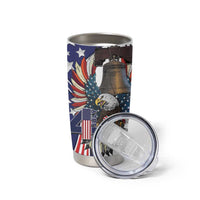 Personalized USA 4th Of July Tumbler Cup United State Eagle Liberty Bell
