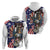 Personalized USA 4th Of July Zip Hoodie United State Eagle Liberty Bell