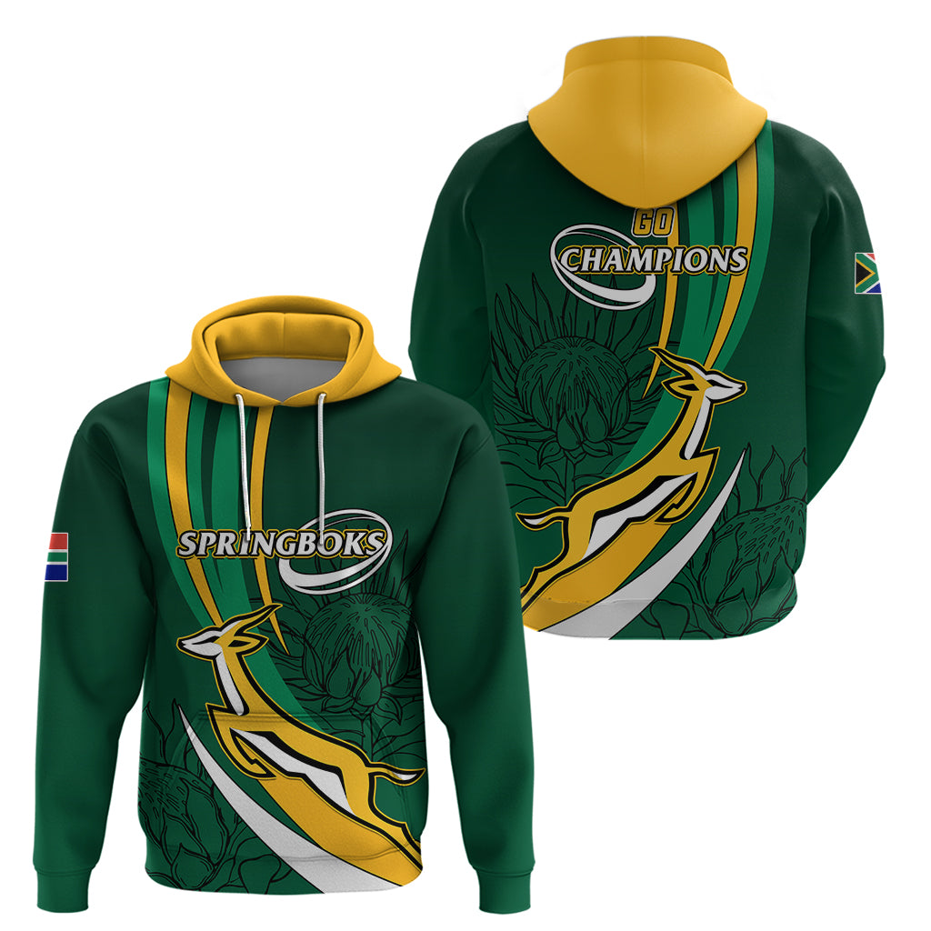 South Africa Rugby Hoodie Springboks Go Champions World Cup 2023 - Wonder Print Shop
