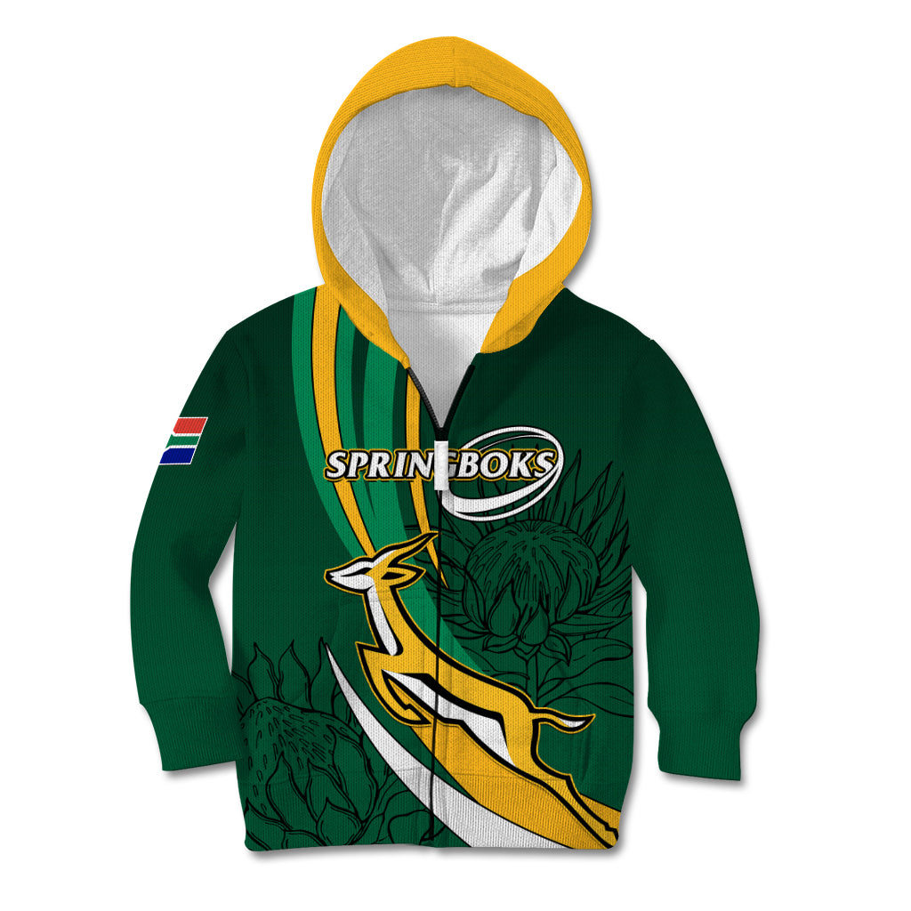 South Africa Rugby Kid Hoodie Springboks Go Champions World Cup 2023 - Wonder Print Shop