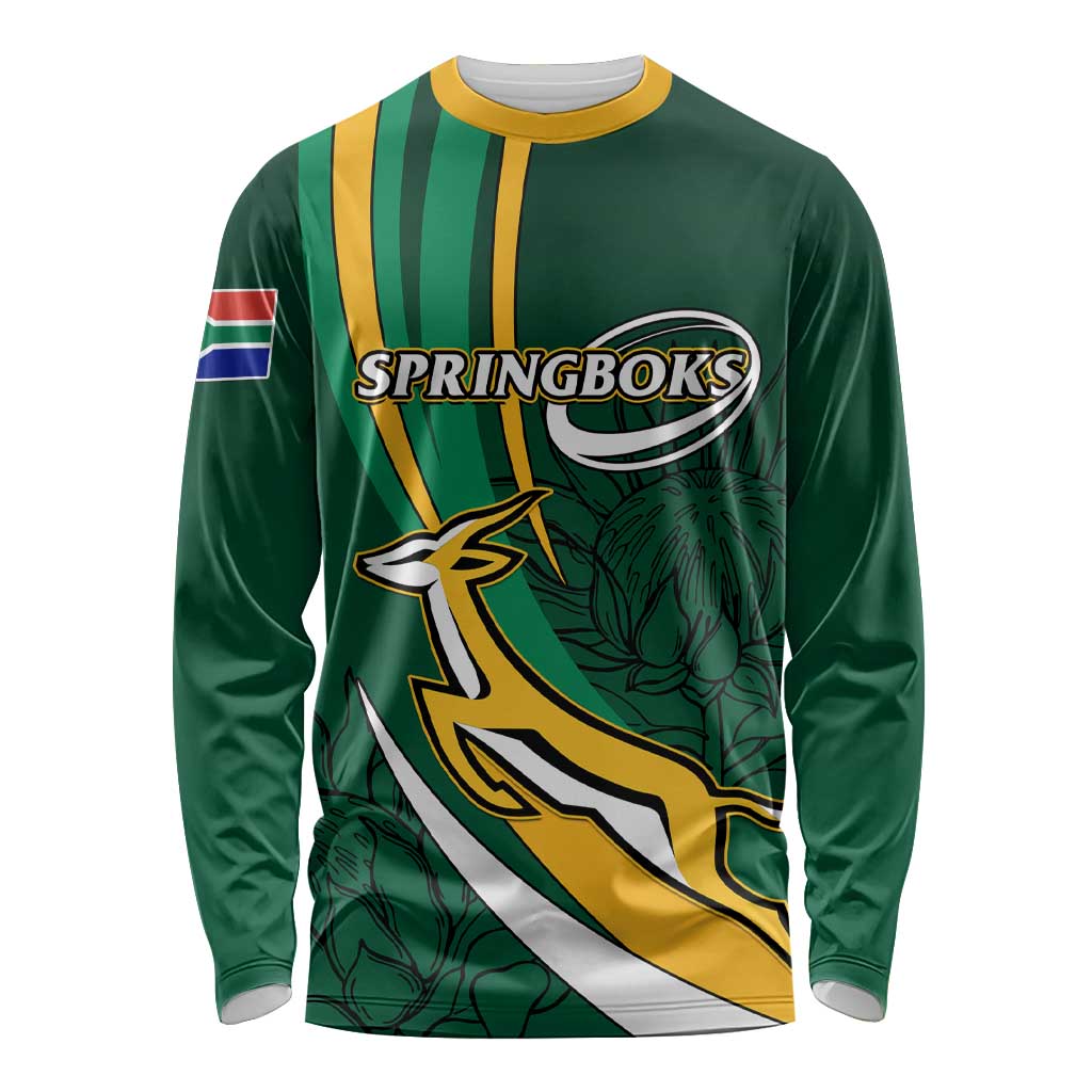 South Africa Rugby Long Sleeve Shirt Springboks Go Champions World Cup 2023 LT01