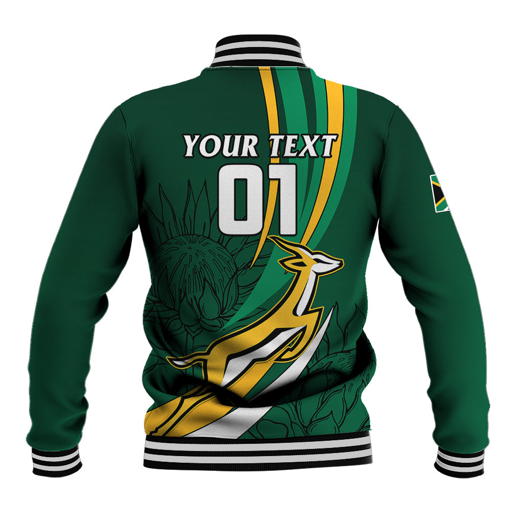 Personalised South Africa Rugby Baseball Jacket Springboks Go Champions World Cup 2023 - Wonder Print Shop