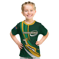 Personalised South Africa Rugby Kid T Shirt Springboks Go Champions World Cup 2023 - Wonder Print Shop