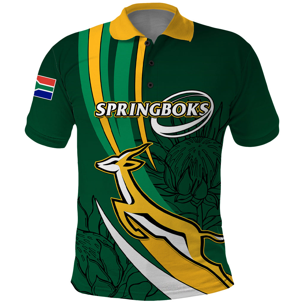 Personalised South Africa Rugby Polo Shirt Springboks Go Champions World Cup 2023 - Wonder Print Shop