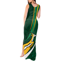 Personalised South Africa Rugby Tank Maxi Dress Springboks Go Champions World Cup 2023 - Wonder Print Shop