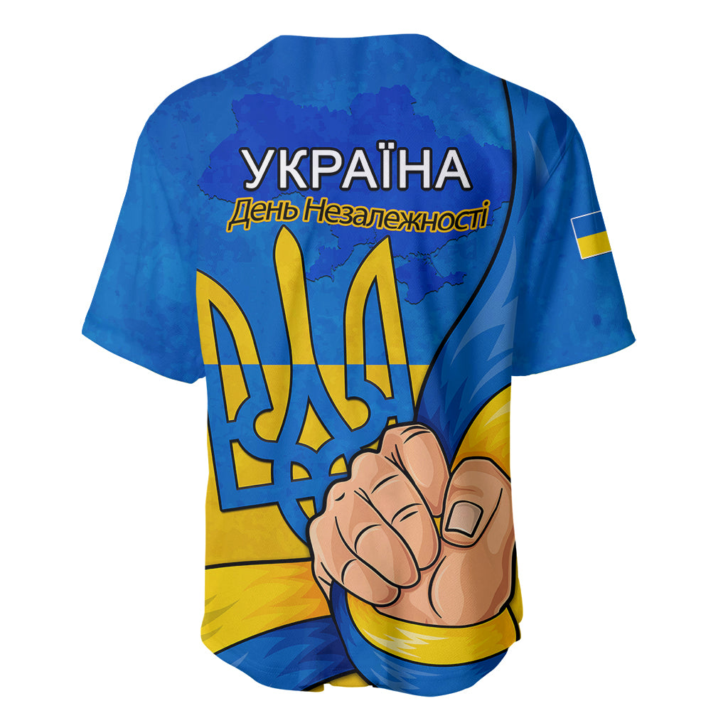 Ukraine Independence Day Baseball Jersey Ukrainian Trident Special Version - Wonder Print Shop